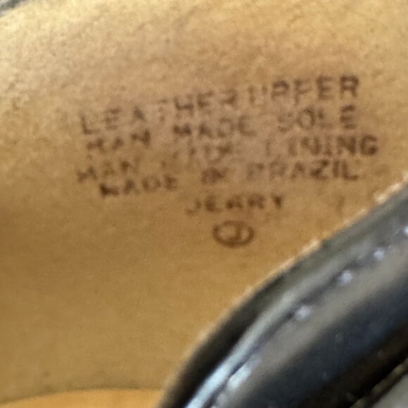 90s Vintage Nine West Jerry Square Toe Silver Buckle Block Block Heeled Loafer - Picture 14 of 16